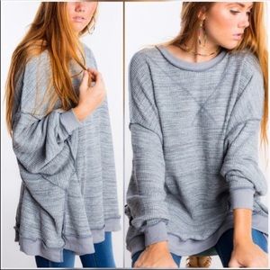 Free People So Fresh oversized thermal top